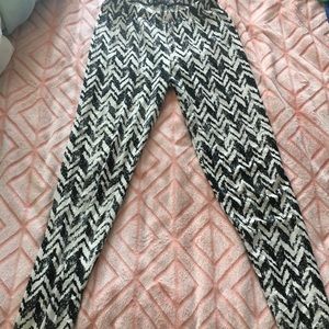 Black and white leggings